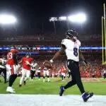 Lamar Jackson’s monster game helps Ravens beat Bucs, last-second FG lifts Cardinals over Chargers: NFL Week 7 Monday review