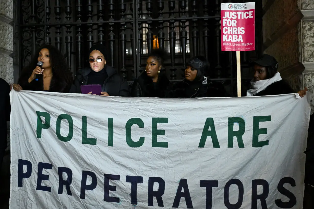 People gather outside Old Bailey after police officer was acquitted of 2022 murder of Chris Kaba, in London