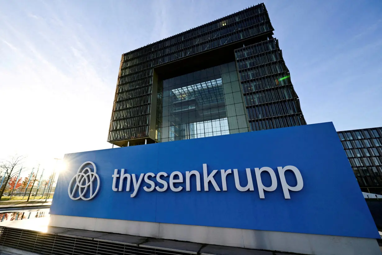 FILE PHOTO: A view of Thyssenkrupp's headquarters