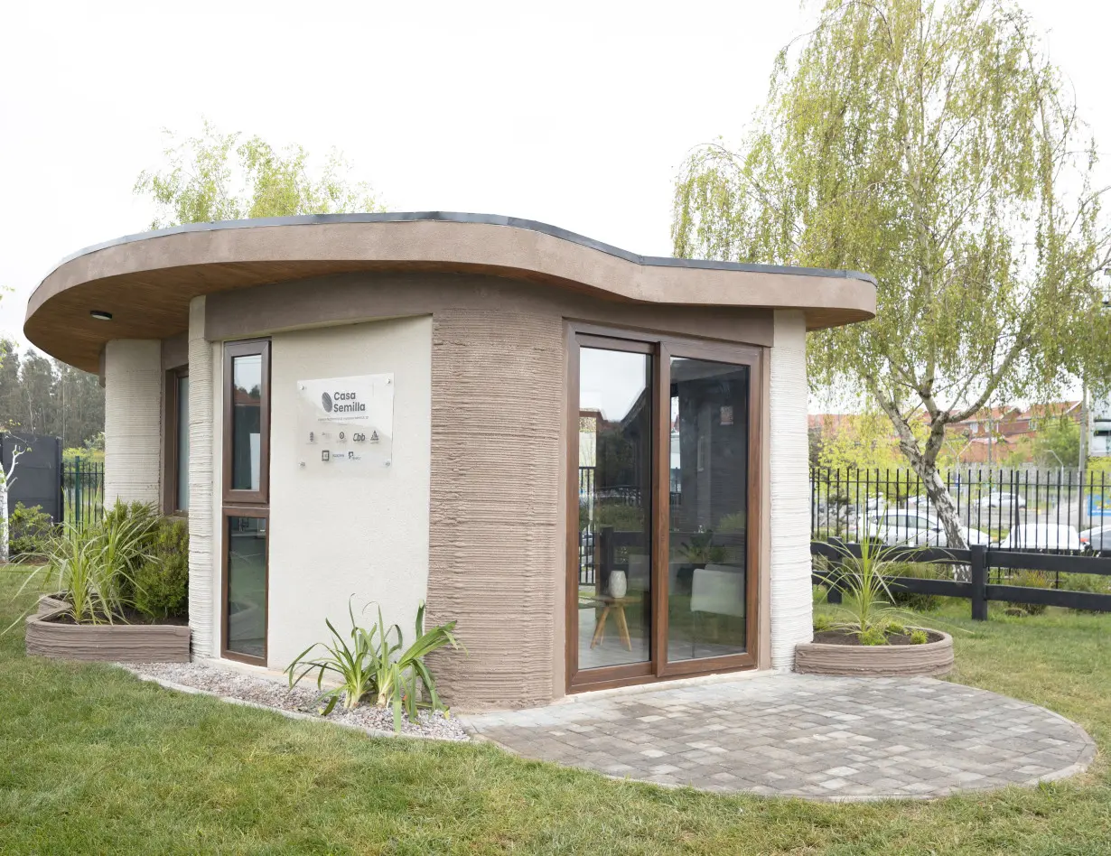 Latin America's first 3D-printed prototype house, in Concepcion