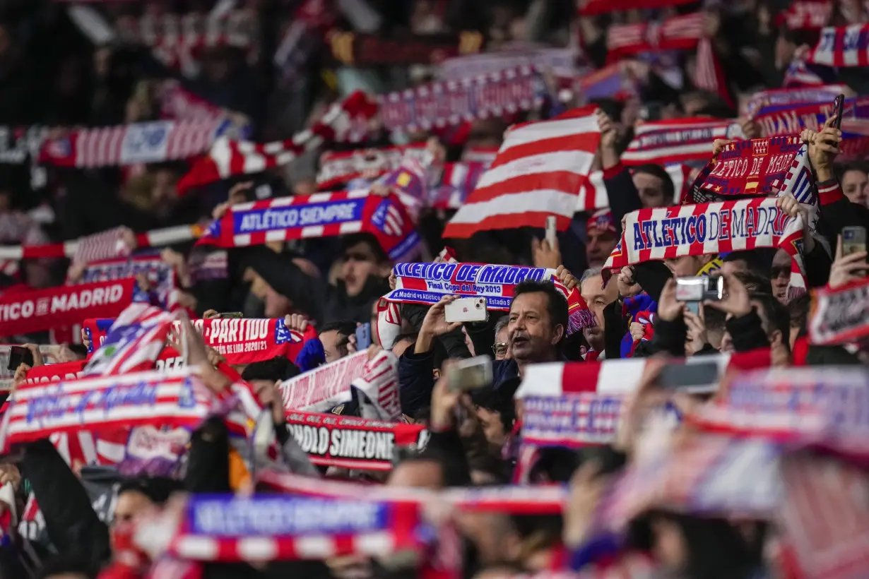 Spain Soccer Atletico Madrid Fans with Disabilities