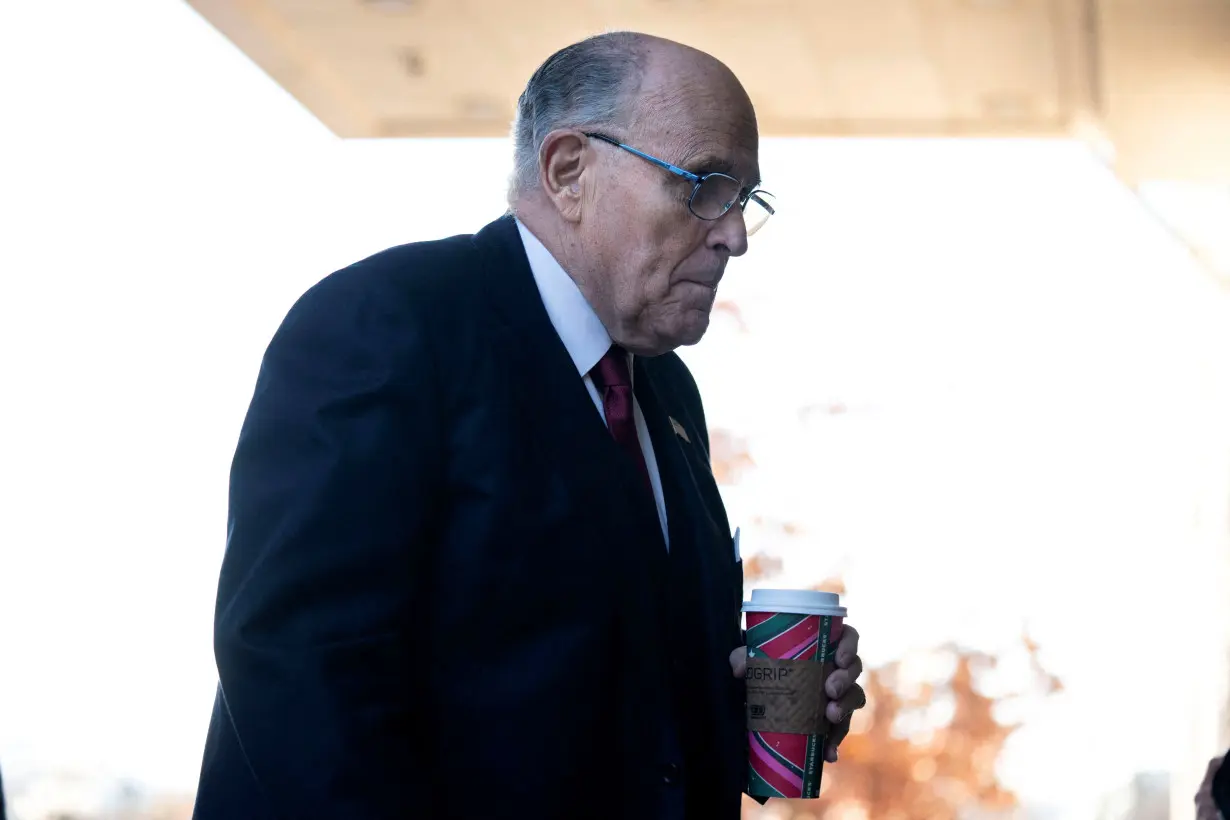 Former New York Mayor Rudy Giuliani attends Defamation Lawsuit at the District Courthouse in Washington