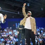 Rapper Eminem and Obama rally voters for Kamala Harris in Detroit