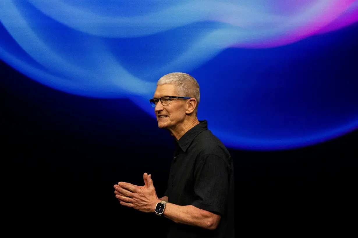 FILE PHOTO: Apple holds an event at the Steve Jobs Theater on its campus in Cupertino