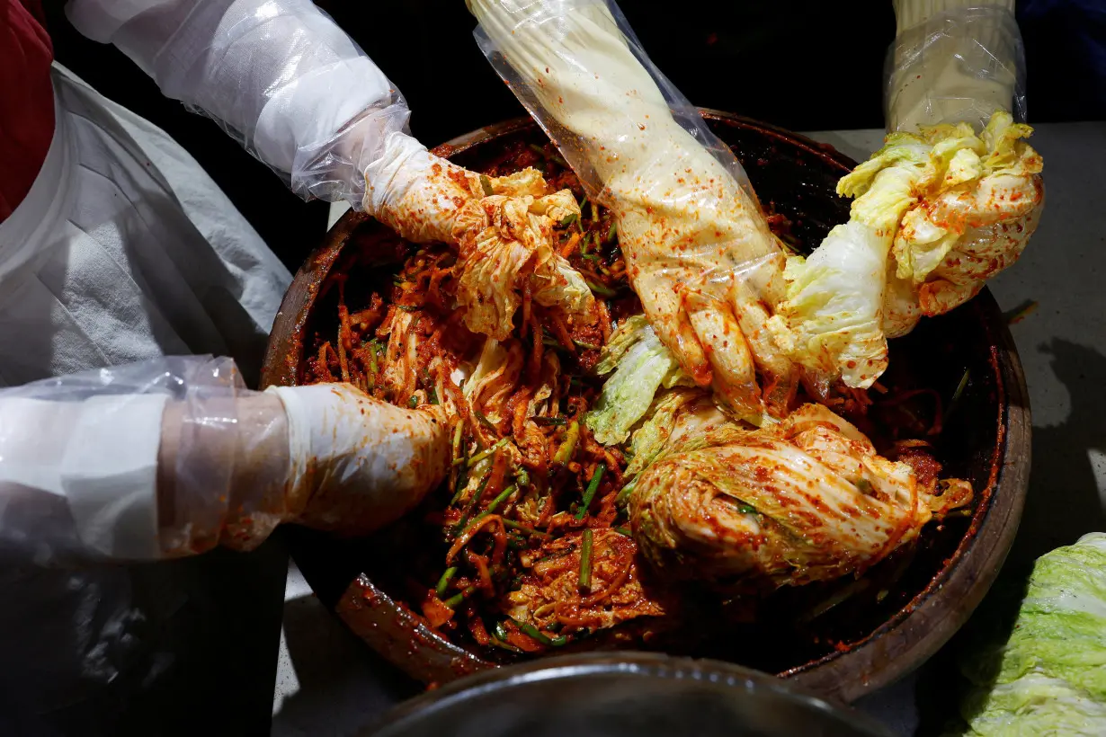 FILE PHOTO: Climate change threatens Korean staple food, kimchi