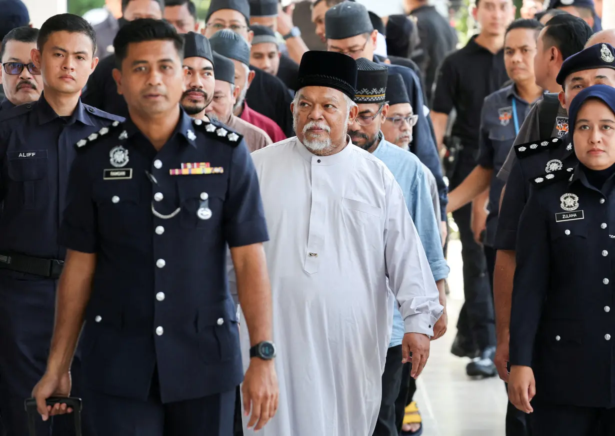 CEO of Global Ikhwan Services and Business Holdings (GISB) Nasiruddin Mohd Ali arrives at Selayang court to face charges at the court in Selayang