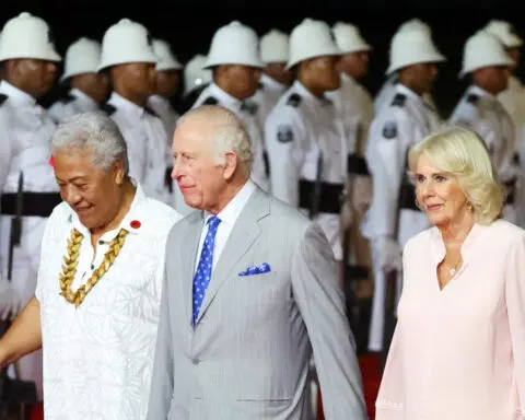 King Charles and Queen Camilla arrive in Samoa for Commonwealth summit