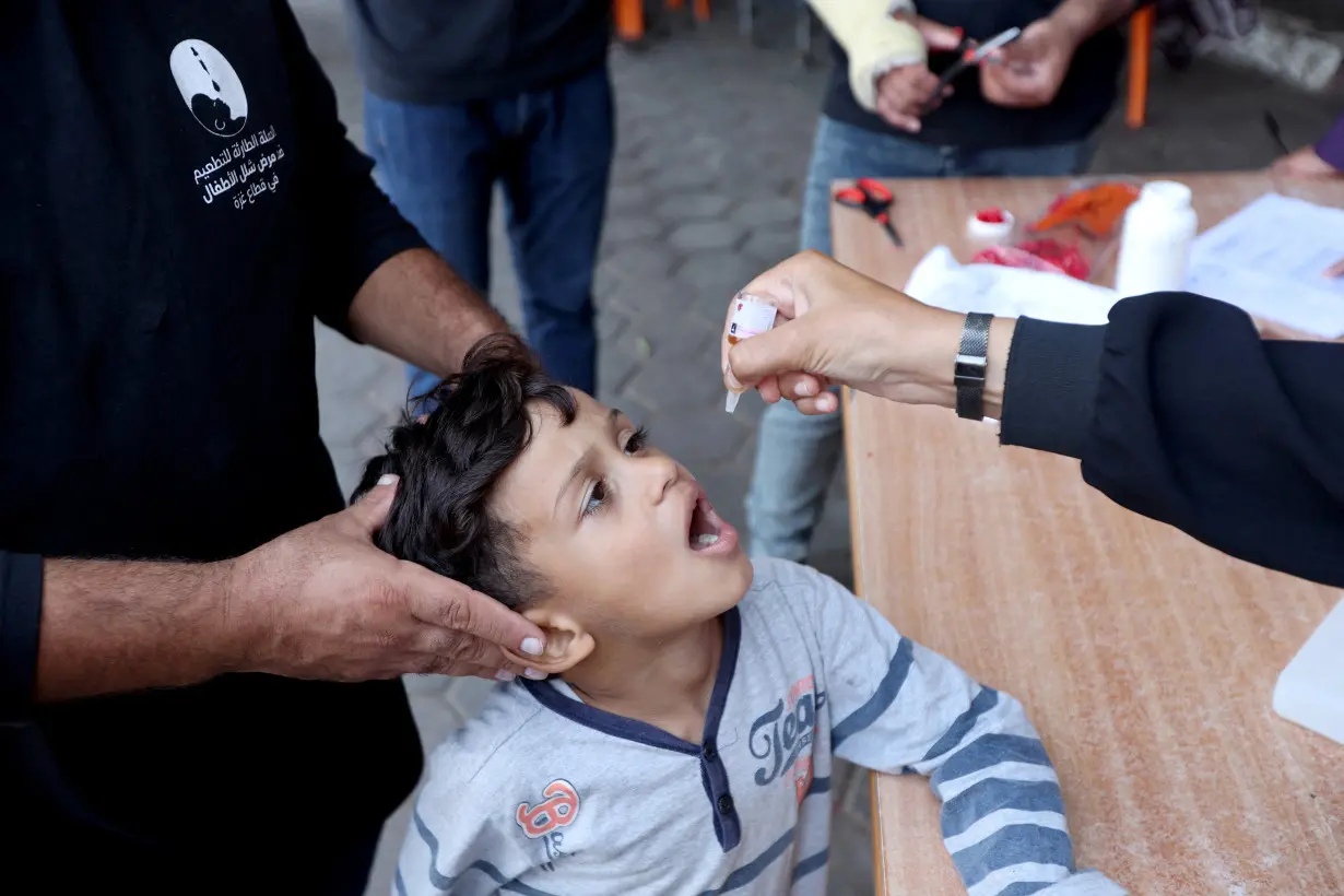 FILE PHOTO: Second round of polio vaccination campaign in Gaza