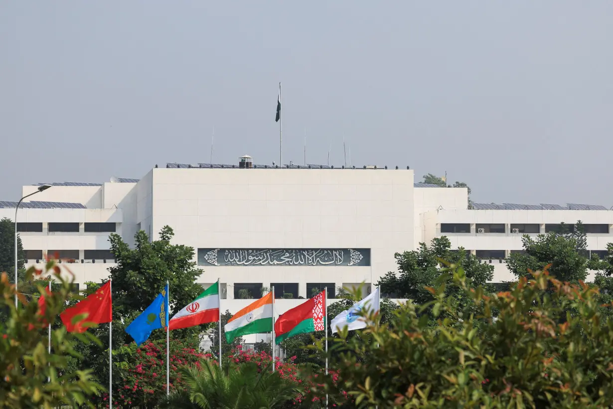 A view of the Parliament House building in Islamabad