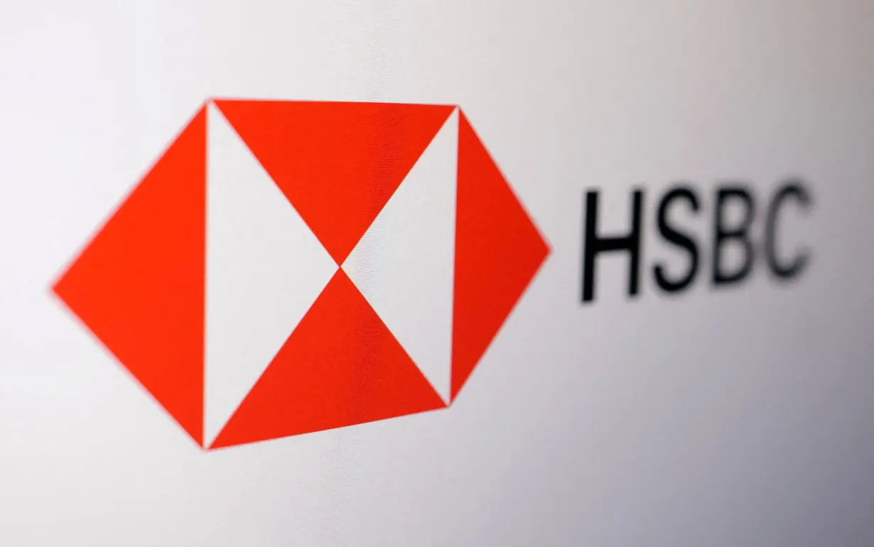 FILE PHOTO: Illustration shows HSBC logo