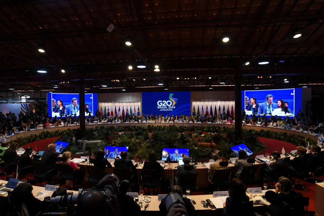 Brazil's President Lula attends task force meeting with Global Alliance Against Hunger and Poverty in Rio de Janeiro