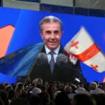 Georgian ruling party founder vows to ban opposition at final pre-election rally