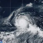 Hurricane Kristy strengthens into a Category 4 storm in the Pacific Ocean