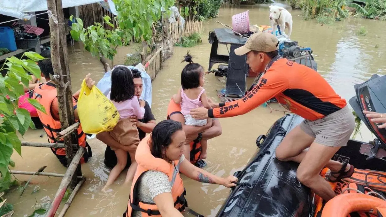 Aftermath of Tropical Storm Trami, in Bicol