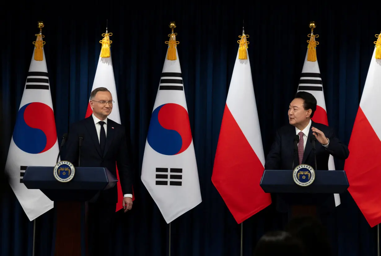 Poland's President Duda visits South Korea