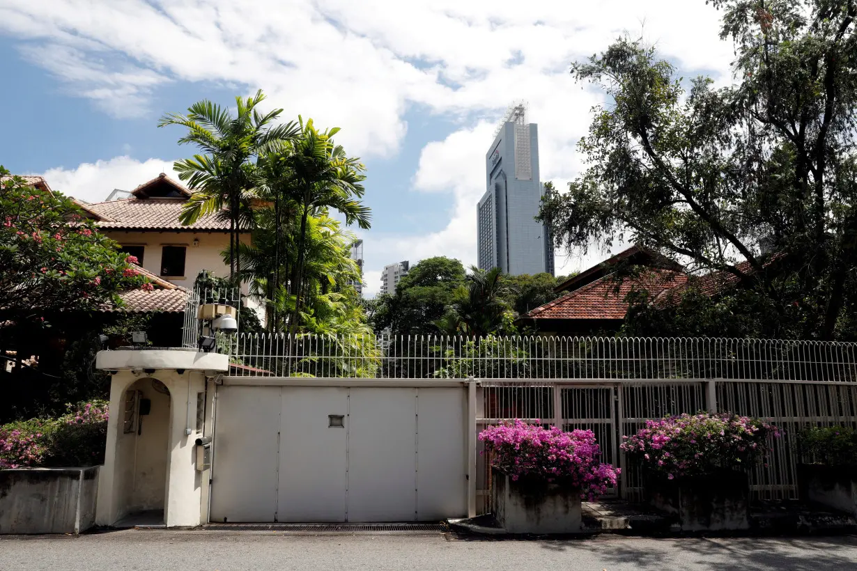 FILE PHOTO: A view of former Prime Minister Lee Kuan Yew's Oxley Road residence in Singapore