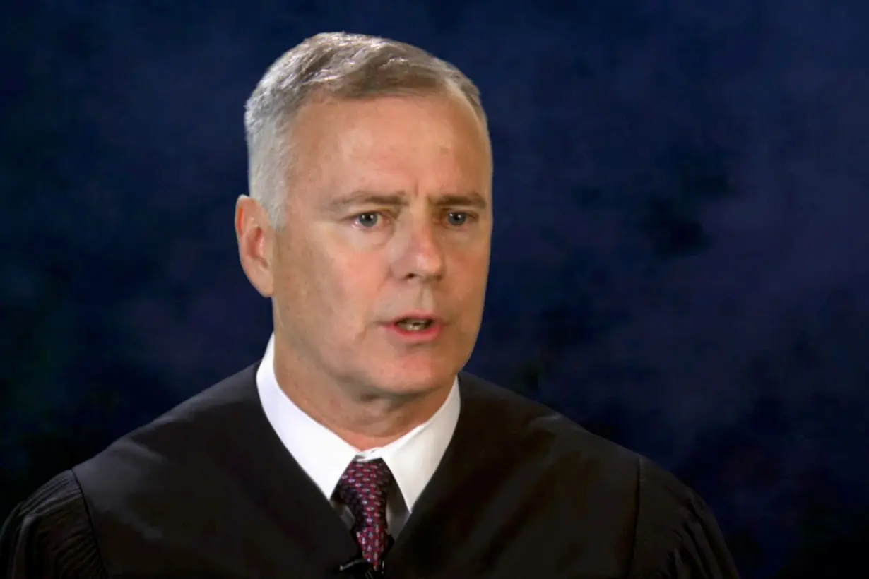 FILE PHOTO: U.S. District Judge Reed O'Connor of Fort Worth, Texas speaks in a still image from a U.S. Courts video