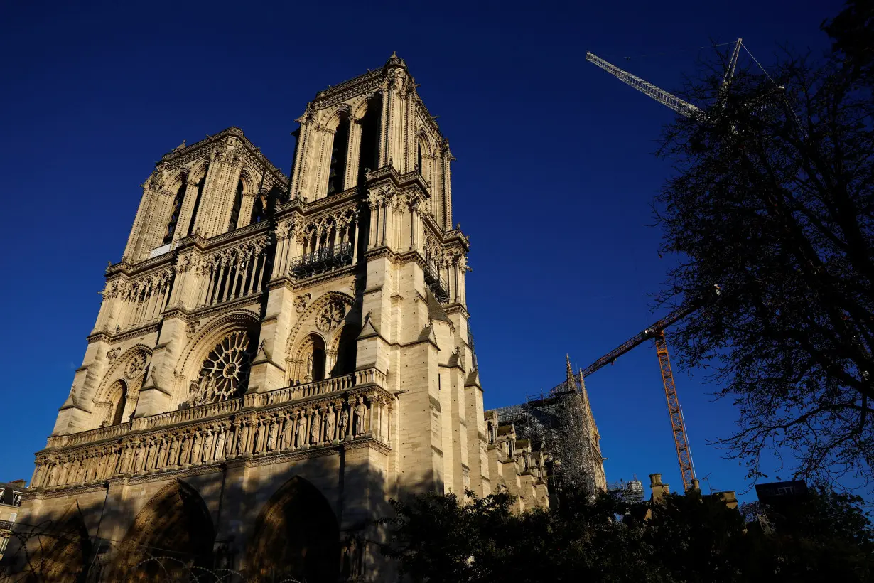 The Notre-Dame de Paris cathedral before its reopening