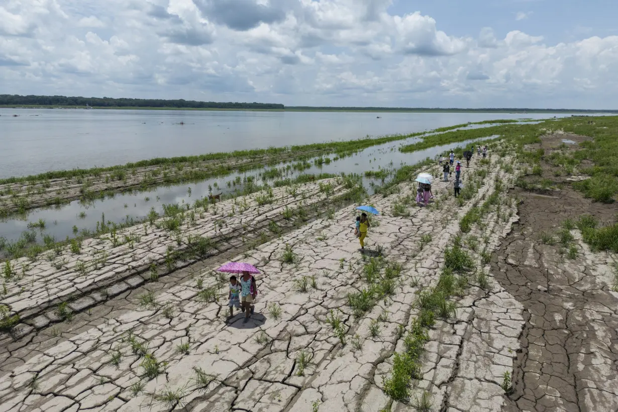 APTOPIX Climate Colombia Amazon Drought