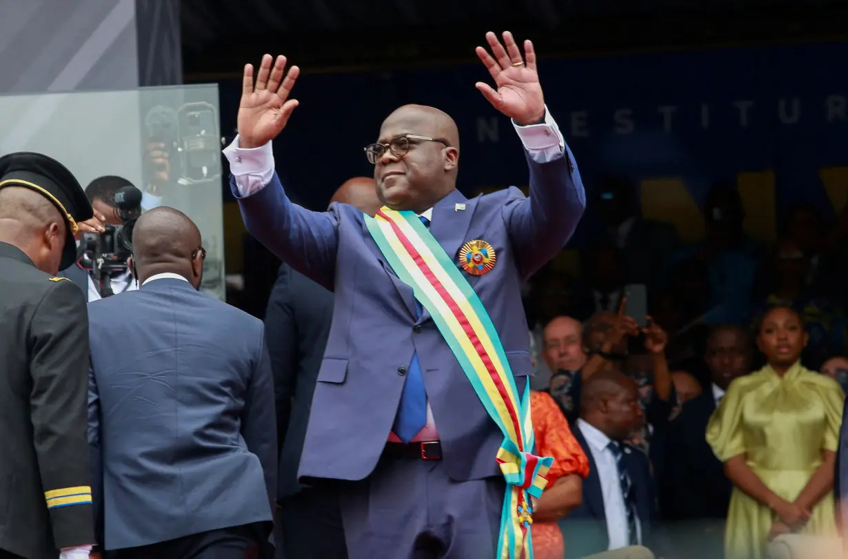 FILE PHOTO: Democratic Republic of Congo President Felix Tshisekedi takes the oath of office in Kinshasa