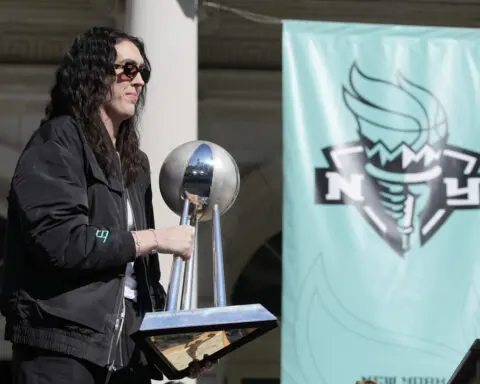 New York Liberty basketball team honored with ticker-tape parade in Canyon of Heroes