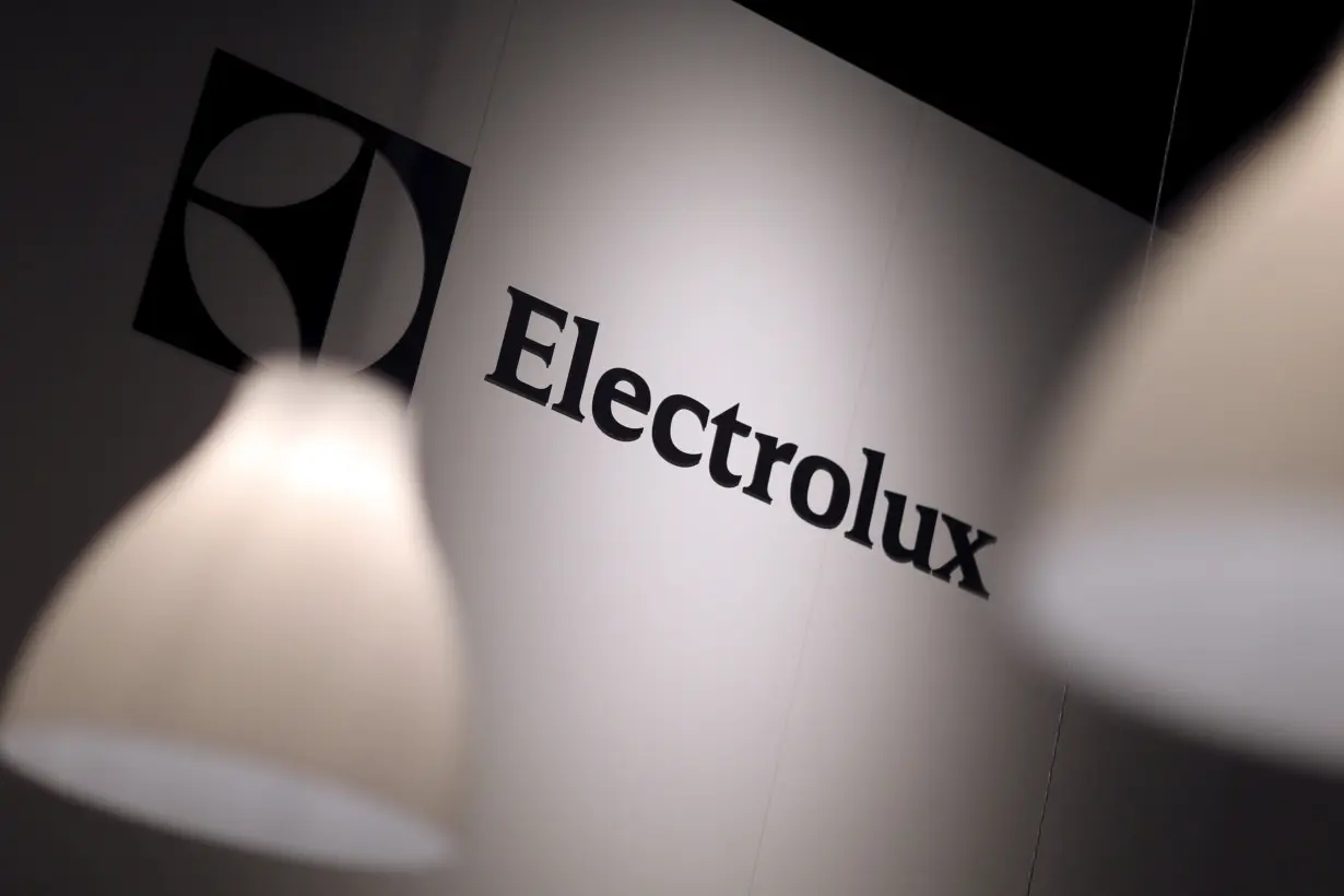 The Electrolux logo is seen during the IFA Electronics show in Berlin