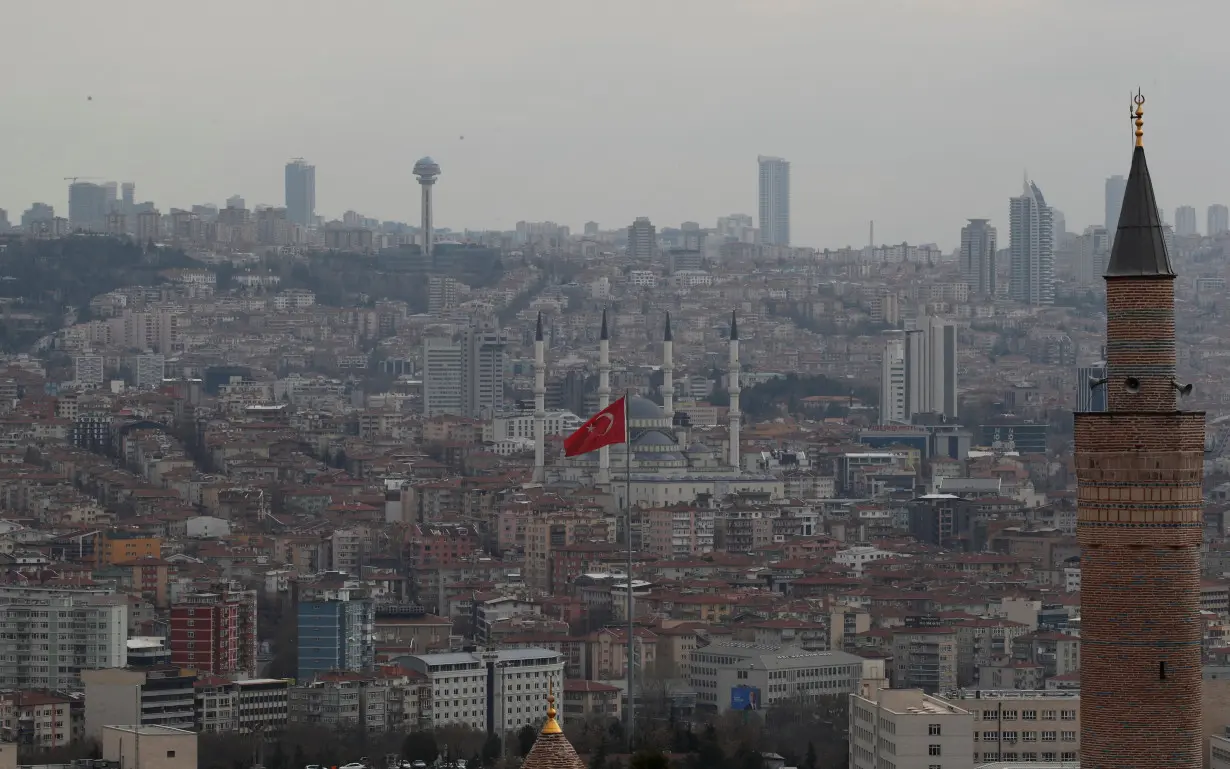 A general view of residential and commercial areas in Ankara