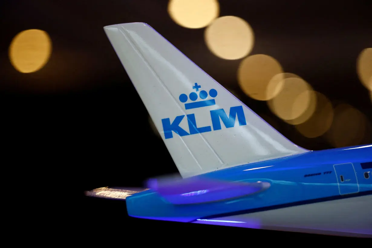 FILE PHOTO: The Annual Results 2023 press conference of the Air France-KLM Group in Paris