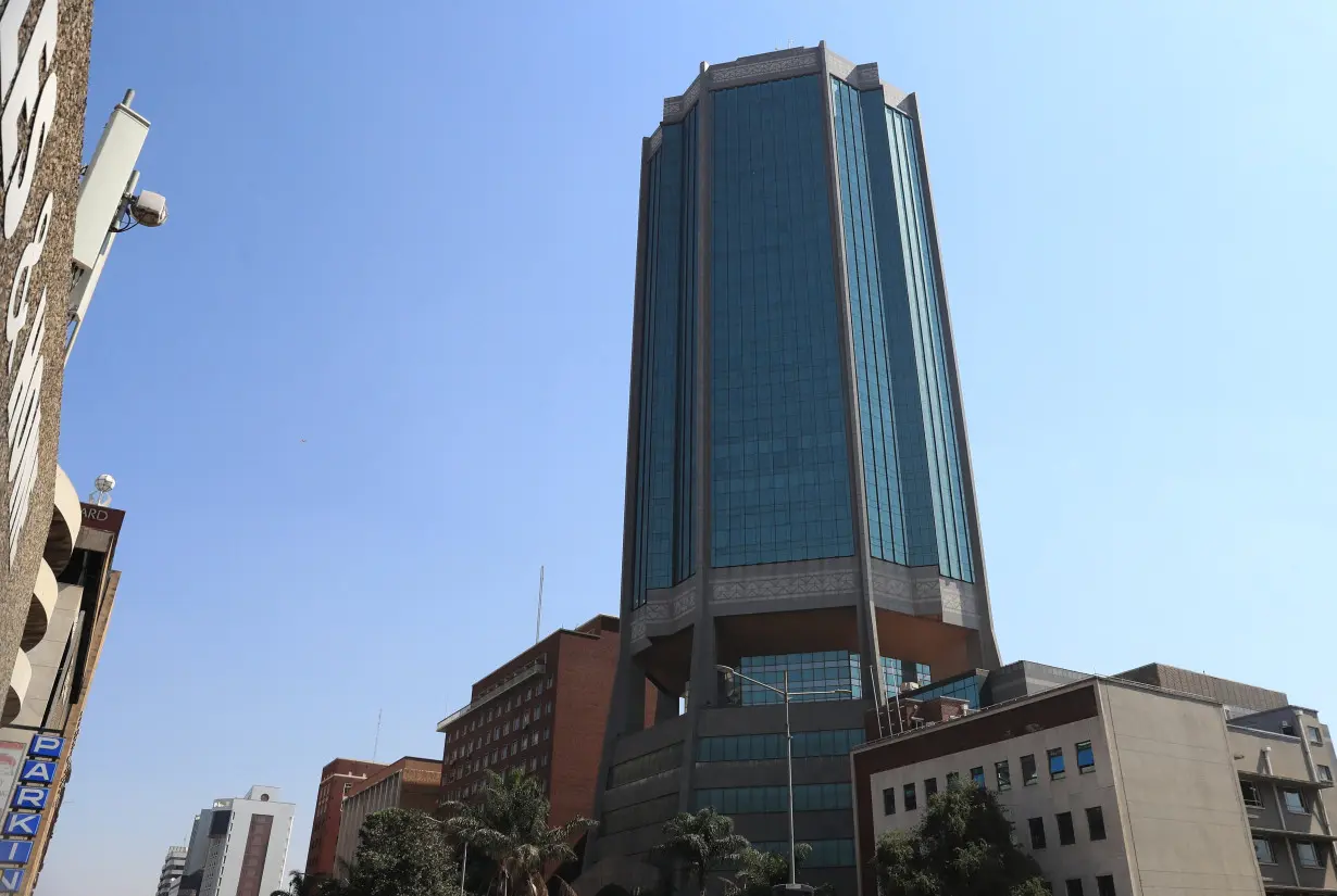 A general view of the Reserve Bank of Zimbabwe (RBZ)'s head office in Harare