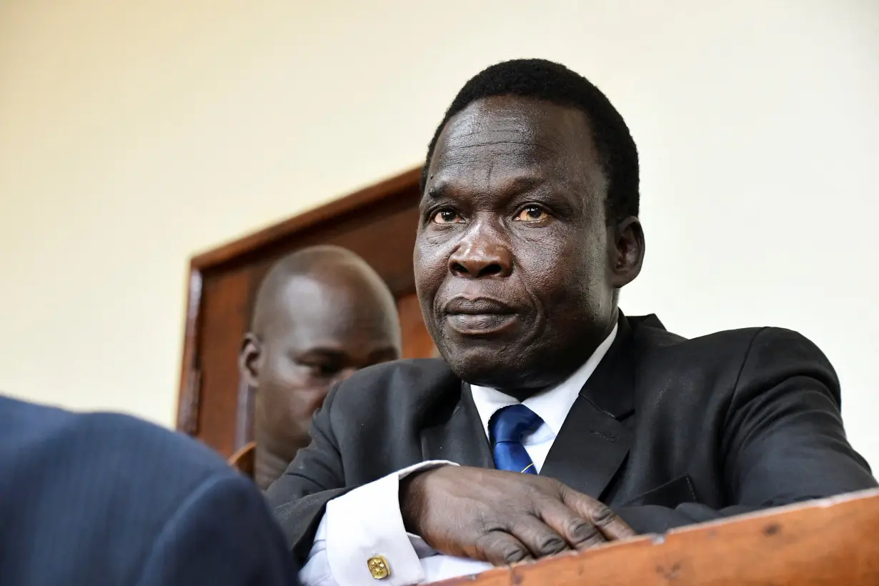 Thomas Kwoyelo attends the International Crimes Division court sitting in Gulu