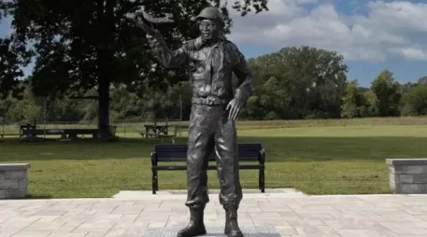 600 pound statue of a local Tuskegee Airmen stolen from a Detroit park