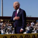 Biden apology for Indian boarding schools interrupted by Gaza war protester