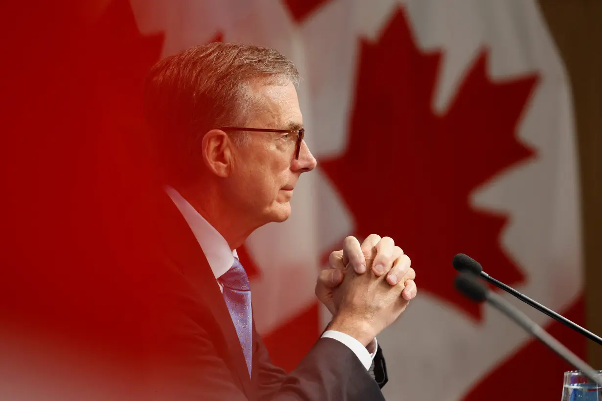 Bank of Canada Governor Tiff Macklem takes part in a news conference in Ottawa