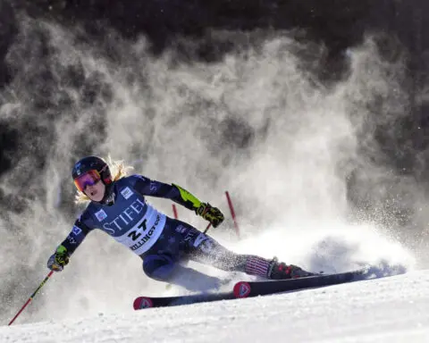 American skier Nina O'Brien ready for another comeback after breaking left leg twice