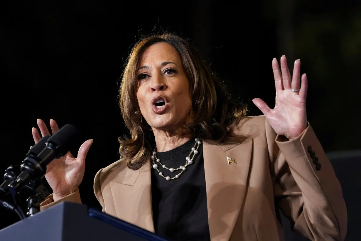 Democratic presidential nominee U.S. Vice President Kamala Harris campaigns in Georgia