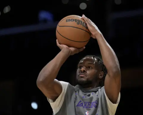 Bronny James expected to begin splitting time between Lakers, G League team after trip