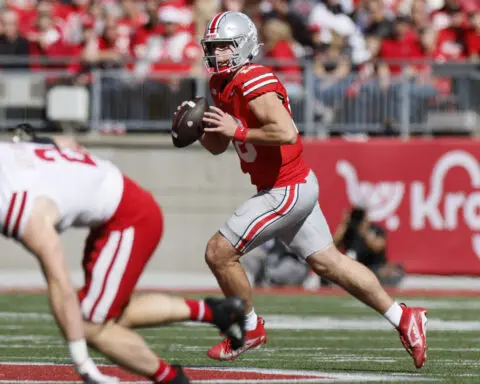 Will Howard throws for 3 touchdowns, but No. 4 Ohio State is sloppy in 21-17 win over Nebraska