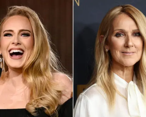 Adele and Celine Dion share heartfelt embrace and shed tears in sweet concert encounter