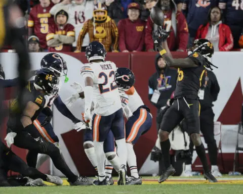 Tyrique Stevenson taunts Commanders fans seconds before Bears lose on Hail Mary touchdown