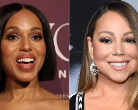 Kerry Washington lets Mariah Carey know the season we are really in with a fun duet