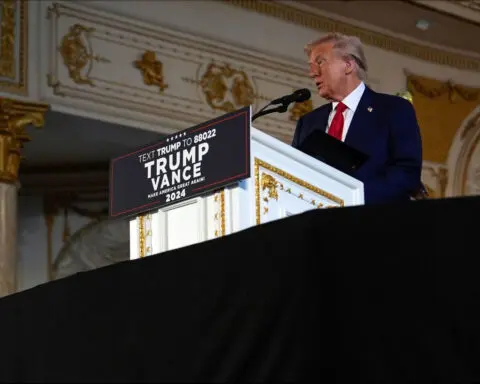 Fact check: Trump, repeating the same lies, makes at least 18 false claims in Mar-a-Lago remarks