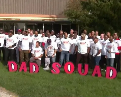 Chicago area high school Dad Squad greets students, highlights importance of fathers