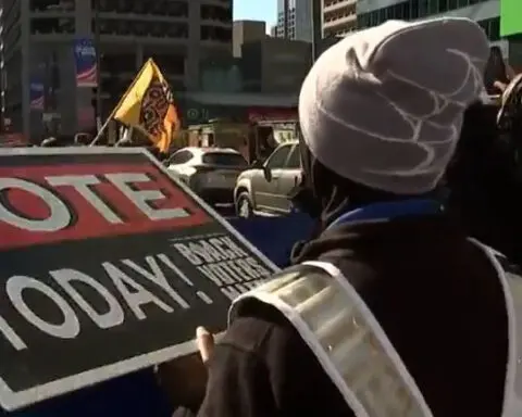 Philadelphia high school students vote for first time at City Hall, cheer on new voters