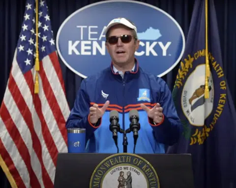 Kentucky Gov. Andy Beshear shows off his 'Ted Lasso' look on Halloween