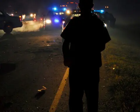 Woman falls from freeway overpass plummeting 30 feet