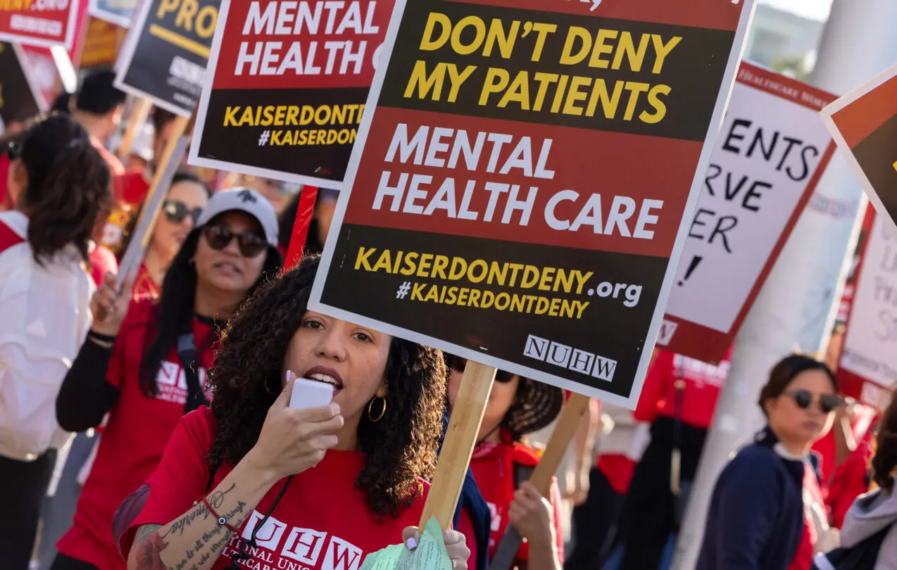 Mental health workers at Kaiser strike across SoCal