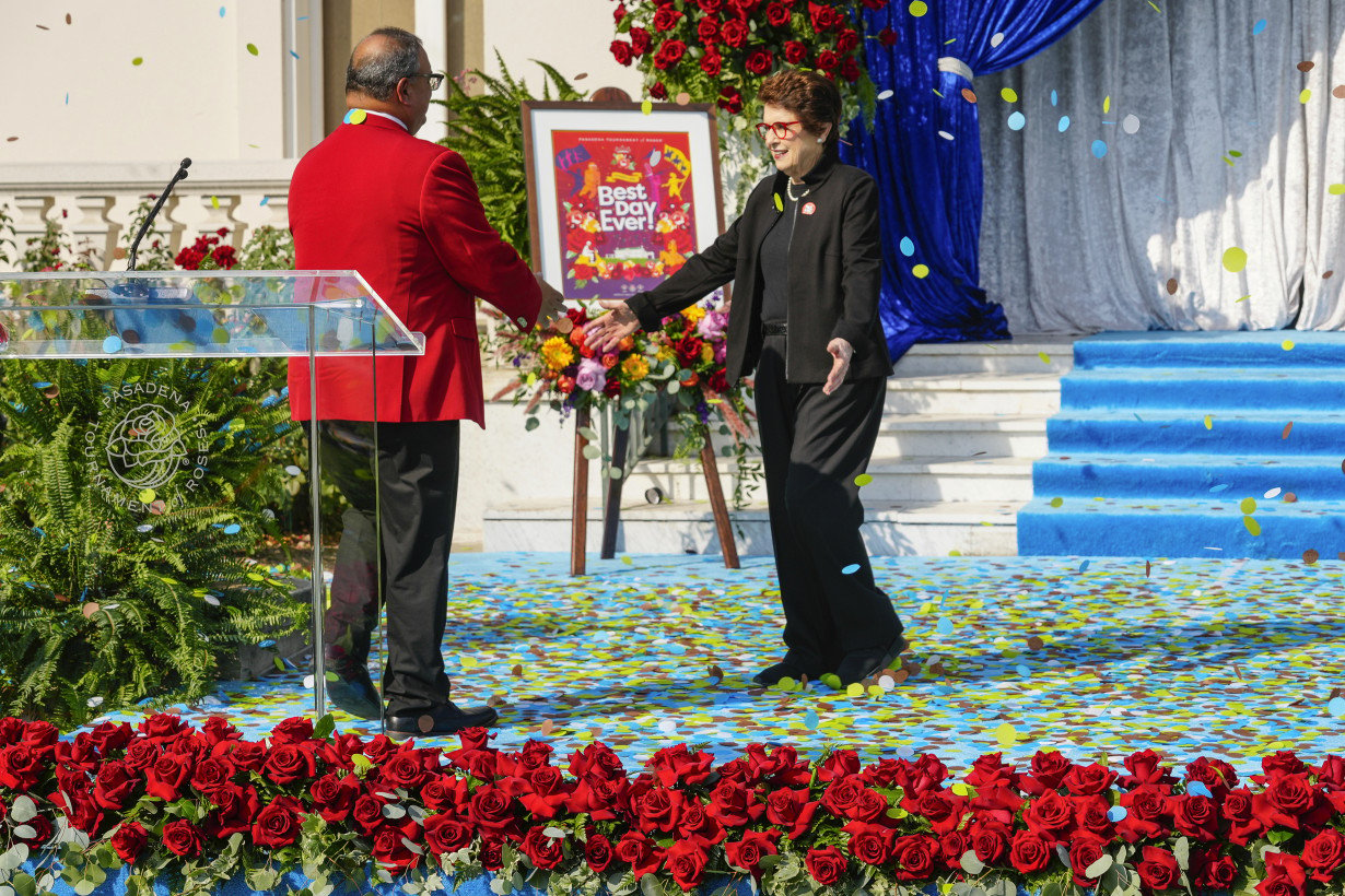 Billie Jean King named grand marshal for the 136th Rose Parade on Jan. 1