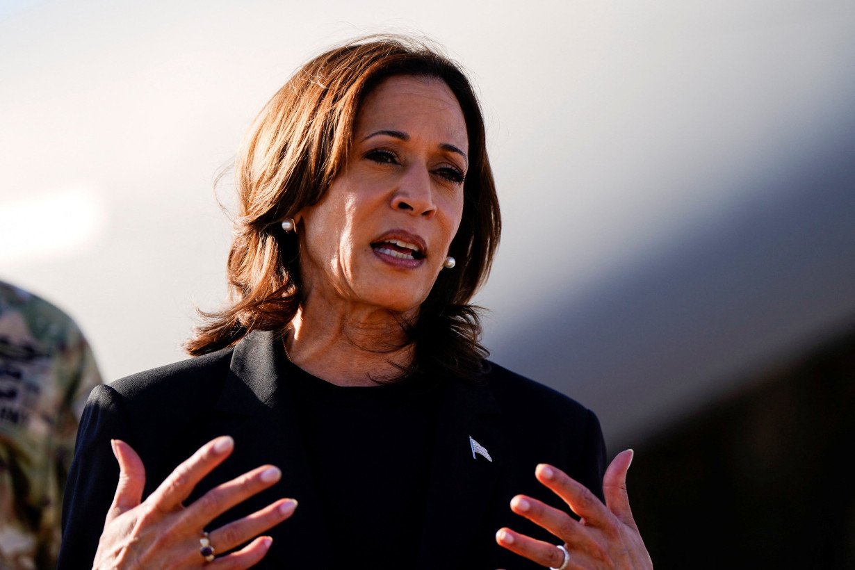 Democratic presidential nominee and U.S. Vice President Harris travels to survey storm damage in the wake of Hurricane Helene