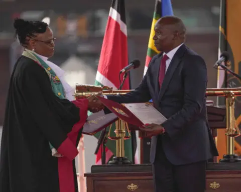 Kenya's new deputy president sworn in as his predecessor challenges his impeachment in court