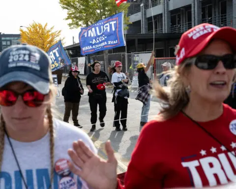 As women outpace men in early turnout, Trump’s challenge to win over female voters comes into focus